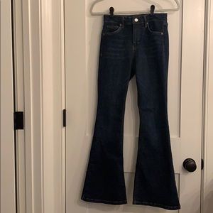 TOPSHOP Petite Jamie Flare Jeans petite